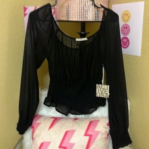 Women’s Active USA sheer long sleeve top